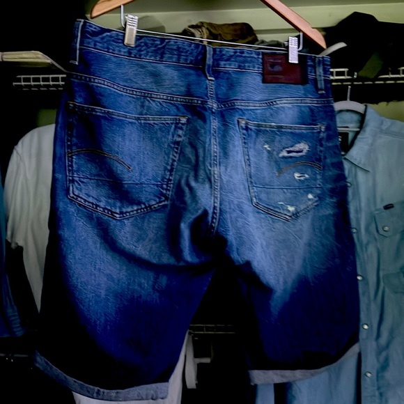 Gorgeous Gstart Denim shorts Destroyed - Picture 3 of 8